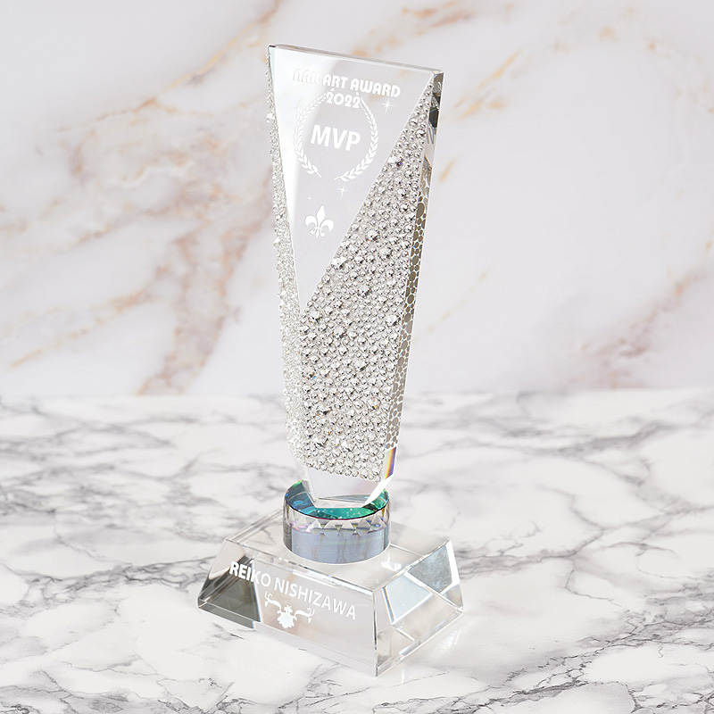 就任のお祝いのクリスタルラグジュアリートロフィー